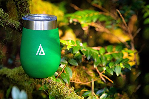 Stainless Steel Wine Tumbler Glasses, 12 oz Set of Two (Aspen), B-Grade, Velvet Wrapped - Thumbnail 5
