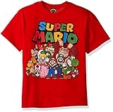 Nintendo Boys' Super Mario Character Group Shot Graphic T-Shirt