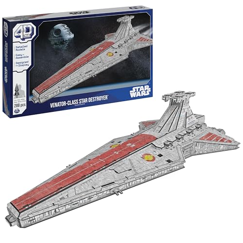 4D Build Star Wars Deluxe Venator-Class Star Destroyer 3D Model Kit, Star Wars…