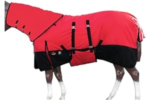 HILASON 1200D Waterproof Winter Horse Blanket Neck Cover Belly Wrap | Horse Blanket | Horse Turnout Blanket | Horse Blankets for Winter | Waterproof Turnout Blankets for Horses