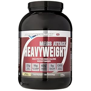 Boditronics Mass Attack Heavyweight 2kg Vanilla Ice Cream Serious Weight Gain Powder