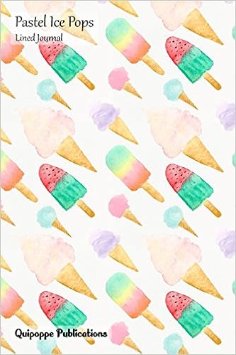 Pastel Ice Pops Lined Journal Medium College Ruled Notebook With Birthday Ice Cream Pattern Cover Publications Quipoppe 9781986115117 Amazon Com Books