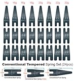 24PCS Tattoo Machine Repair CONVENTIONAL SPRINGS SET Tempered Blue Steel