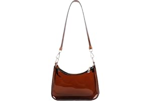 W WINTMING Clear PVC Transparent Handbag - Small Stadium Approved Bag for Concerts