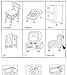 Ram-Pro 28Pc Anti-Scratch Foam Furniture Protection Pads Kit & Self Adhesive Floor Cushion Protectors Set – 1” Round, 1” Square & 1.5” Square