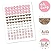 Big Dot of Happiness Hello Little One - Pink and Gold Girl Baby Shower Party Round Candy Sticker Favors Labels Fit Chocolate (1 Sheet 108)