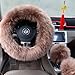 Ogrmar Winter Warm Faux Wool Steering Wheel Cover with Handbrake Cover & Gear Shift Cover for 14.96