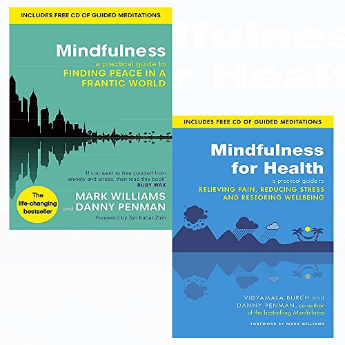 Mindfulness for health, practical guide to finding peace 2 books collection set