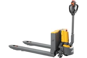 Xilin Full Electric Pallet Jack 4400 Lb. Capacity Lithium Battery Walkie Pallet Truck 48" x 27" Forks Motorized Lift with Multi-Function Handle, Upright Walking and Turtle Speed Function