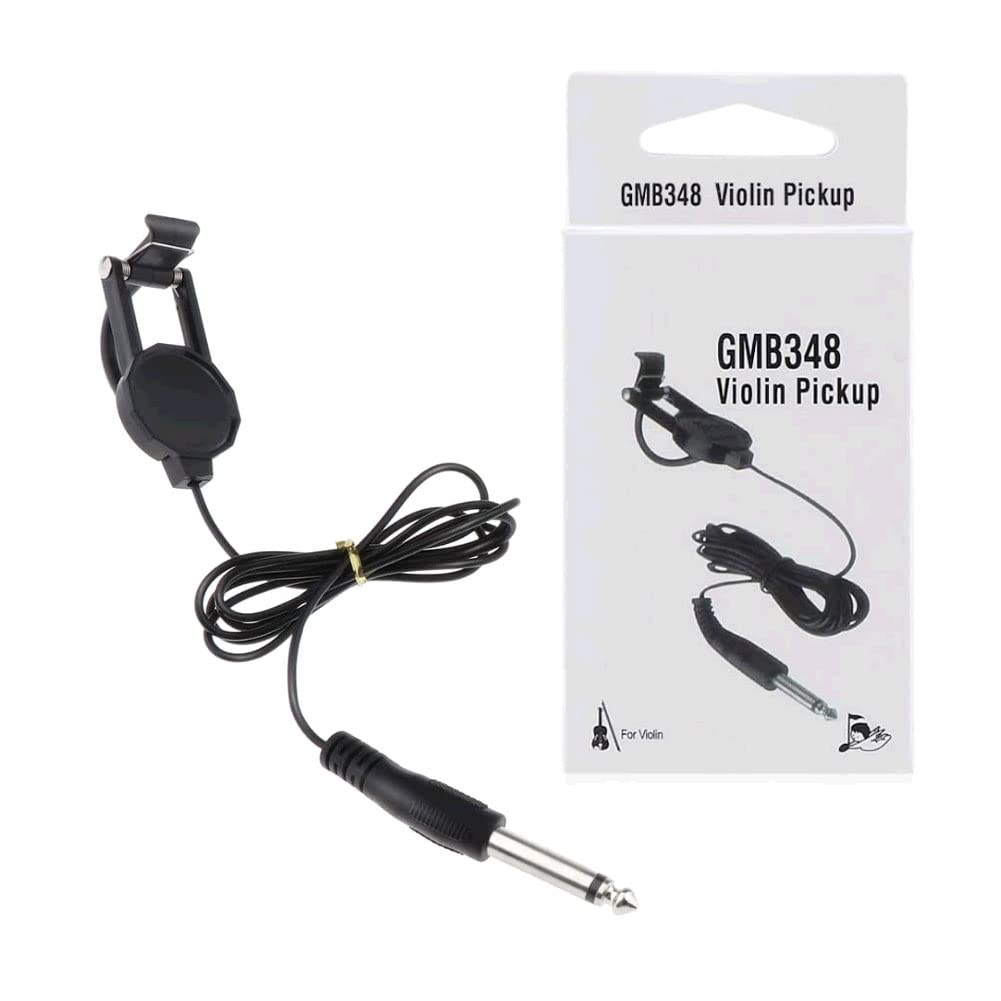 Alnicov Violin Clip-on Pickup，WCP-60V Violin Pickup，Violin with 1/4" Jack 2.5M for Acoustic Folk Guitar Ukulele Violin