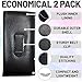 2 PACK Slip in Glasses Case for Eyeglasses Sunglasses & Safety Glasses for Men & Women