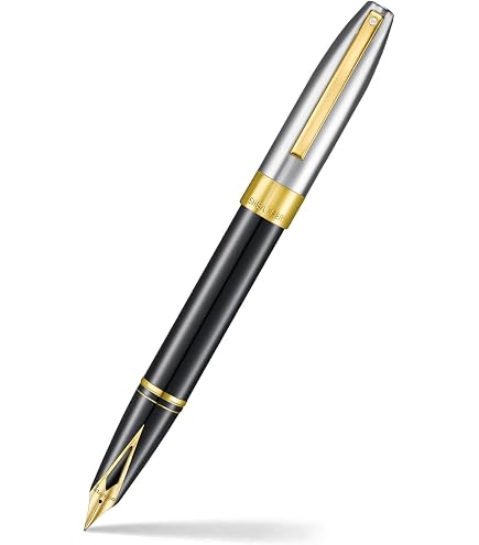 Amazon.com : Sheaffer 300 Chrome Fountain Pen with Gold Tone Trim