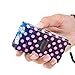 Monster Stun Gun with LED Flashlight & Disable Pin, 25 Million Volts, Rechargeable, Polka Dot Purple