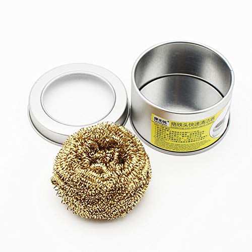 Clothful to Half Price,Soldering Iron Tip Cleaner with Brass Wire Sponge No Water Needed