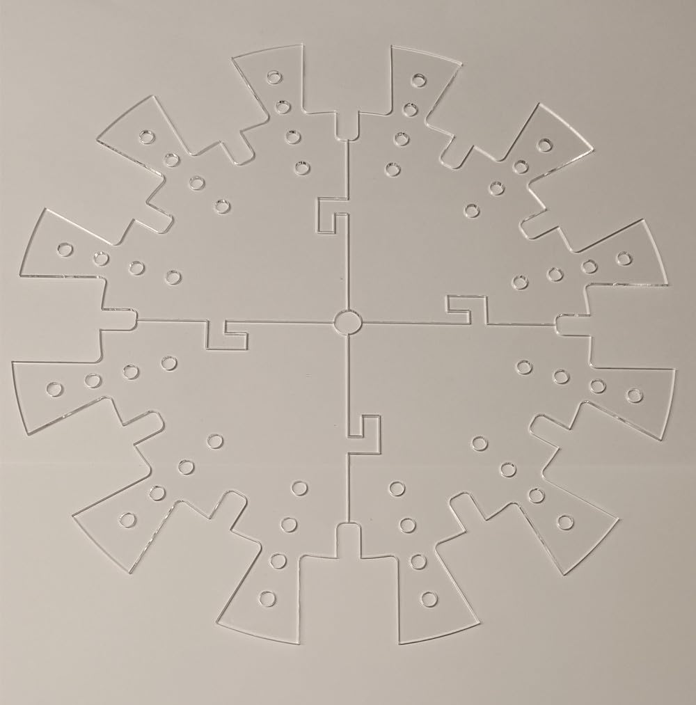 Photo 1 of Clock Face Stencil,Clock Universal Clock Stencil with gaps for numerals for resin clock marking (60cm)