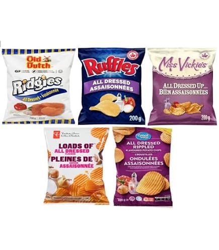Amazon.com: Lay's Ruffles Potato Chips, All Dressed, 200g/7.1 oz.,  {Imported from Canada}