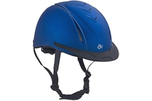 Ovation Adults' Equestrian Horse Riding Lightweight Comfortable Adjustable Low-Profile Metallic Schooler Helmet