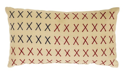 American Parade Cross Stitch Throw Pillow