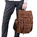 Lifewit 17 inch Canvas Backpack Laptop Unisex Vintage Leather Casual Rucksack School College Bags Travel Daypack Coffee