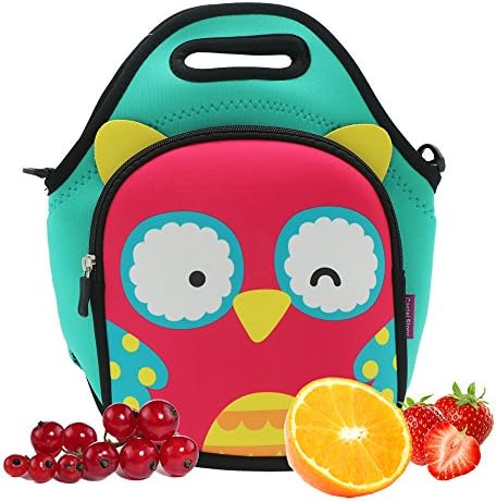 Castle Story Neoprene lunch bag for toddler boys girls ,Lightweight and Waterproof and Insulated,Reusable,Foldable,Washable Fresh and Fit Lunch Tote For Kids, Lovely Lunch Bag Carrier Travel Bag