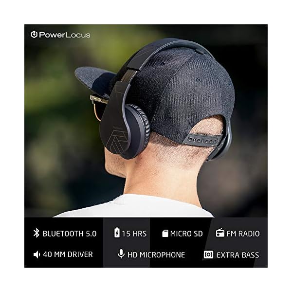 PowerLocus-Bluetooth-Over-Ear-Headphones-Wireless-Stereo-Foldable-Headphones-Wireless-and-Wired-Headsets-with-Built-in-Mic-Micro-SDTF-FM-for-iPhoneSamsungiPadPC-Black PowerLocus Bluetooth Over-Ear Headphones, Wireless Stereo Foldable Headphones Wireless and Wired Headsets with Built-in…