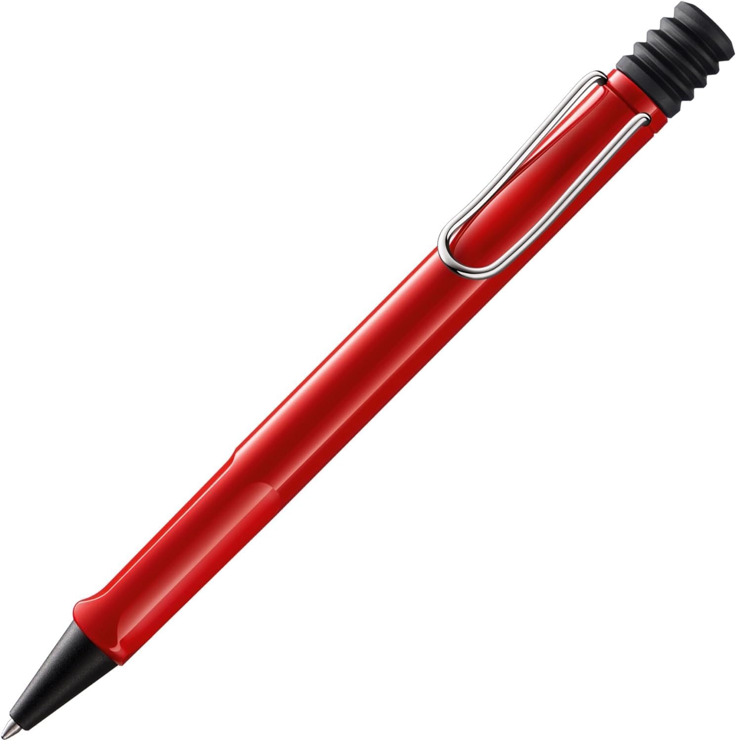 Lamy safari red - Ballpoint Pen with ergonomic grip & line width M - for pleasant long writing - made of robust ASA plastic – including large capacity refill M 16 in blue