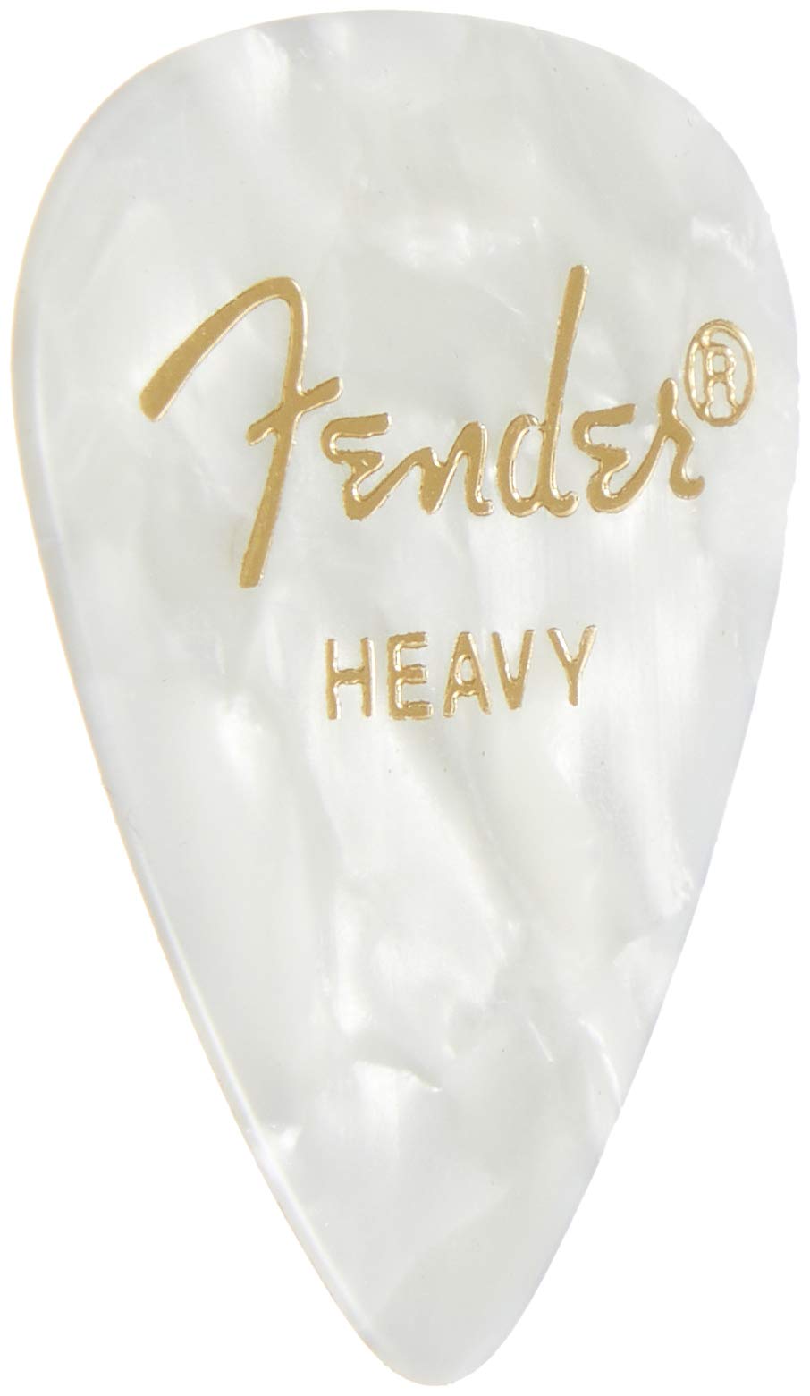 Fender 098-2351-505 351 Shape Premium Picks, Heavy, White Moto, 144 Count