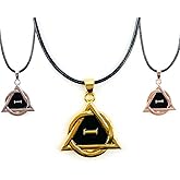 Therian Necklace 3-Pack – Silver, 14k Gold, and Rose Gold Therian Symbol Necklaces | Reinforced Stainless Steel Therian Accessories for Pride, School, and Gifts