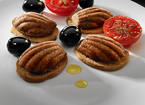 Lekue 9 Cavities Madeleines Multi Cavity Baking Mold, Red