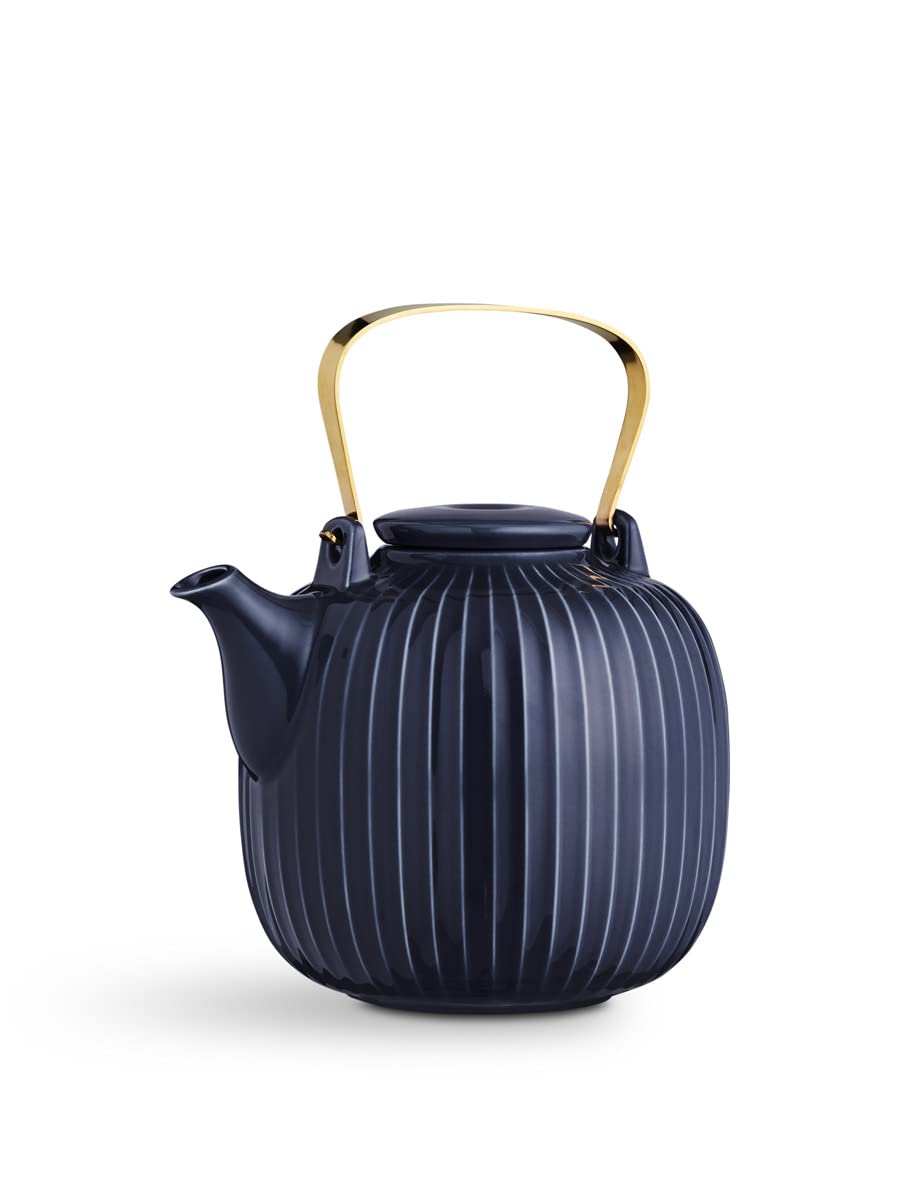 Kähler Hammershøi Legendary Design Timeless Teapot 1.2 Litre Blue