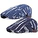 2 Pack Men's Cotton Flat Cap Ivy Gatsby Newsboy Cabbie Caps Hunting Hat Dark Blue/Grey