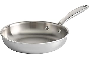Tramontina Seattle Tri-Ply Clad Stainless Steel 8-Inch Small Frying Pan, Induction-Ready Skillet, Dishwasher-Safe, NSF-Certif