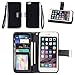 iPhone 6S Plus Case/iPhone 6 Plus Case, IZENGATE [Classic Series] Wallet Case Premium PU Leather Flip Cover Folio with Stand for Apple iPhone 6 Plus/Apple iPhone 6S Plus (Black)