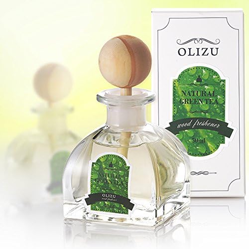 OLIZU WOOD Company Natural Greentea Scented Diffuser 50ml (1.7oz), Aromatherapy Essential Oil Reed Type, Fine Home Fragrance Relaxation Housewarming, Birthday Gifts
