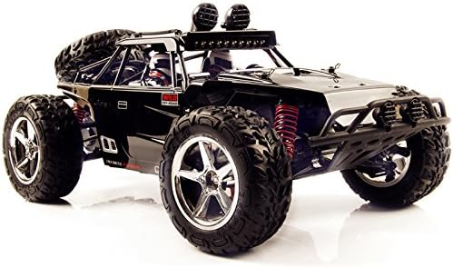 SHARPTECK 1/12 RC Car Desert Wahhammer Buggy 2.4GHz 35 Km/H 4X4 High Speed 4WD Off Road Vehicle with LED Lights with 2pcs 7.4v 1500mAh Rechargeable Battery