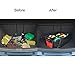 Tetrasek Trunk Organizer for Car, Truck, SUV or Minivan - Premium, Sturdy, Multipurpose and Foldable - Ideal Cargo Storage for a Tidy Trunk (Red)