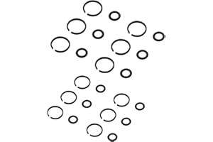 TALSWIF (6+6 Sets) 1/2” Impact Retaining Ring Friction Ring & 3/8” Impact Retaining Ring Friction Ring Anvil Clip with O-Ring for Electric Pneumatic Type Impact Wrench