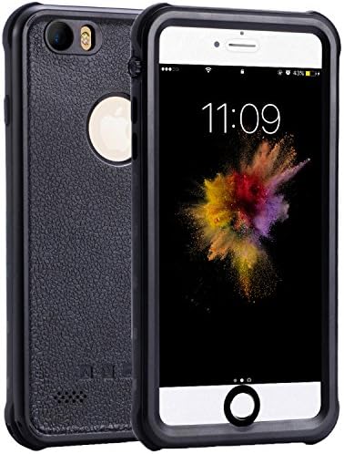 iPhone 6 Plus/ 6s Plus Waterproof Case, Outdoors IP68 Certified Clear Sound Waterproof Cover Shockproof Dirtproof Snowproof Full Body Protection Case with Touch ID for Apple iPhone 6 Plus/ 6s Plus