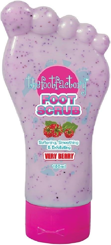 The Foot Factory Very Berry Foot Scrub 180ml Moisturising Refreshing Soft Skin