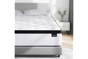 DEHIJU Full Size Mattress, 10 Inch Hybrid Memory Foam Full Mattress in a Box, Individual Pocketed Coils for Motion Isolation,