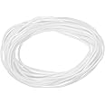 uxcell Silicone Foam Seal Strip, 1.5mm(0.06") Dia 4 Meters(13.12 Ft) Long Sponge Rubber Weather Seal Strip Round Rubber Cord Solid for Machinery and Industries, White