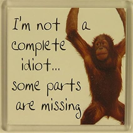 No soy un completo idiota. Faltan algunas partes. Imán de nevera ...