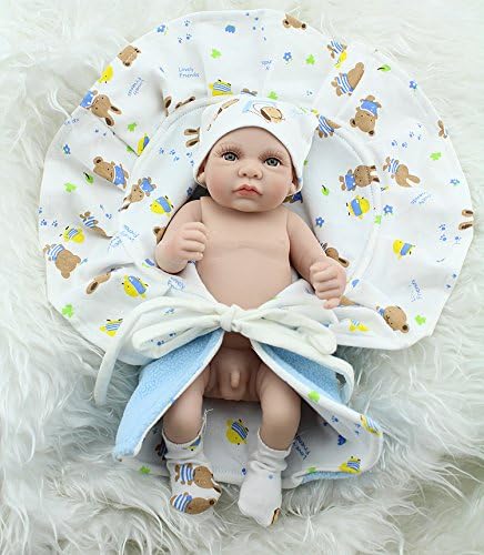 Prezzo Nicery Reborn Bambino Bambola Disco In Vinile Silicone 10inch 26 Centimetri Impermeabile Blu Giocattolo Quilt Ragazzo Baby Doll A3IT Offerte