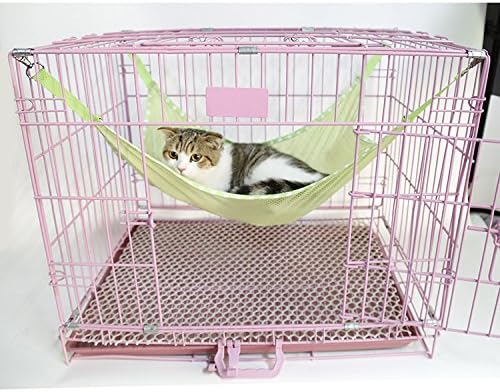 Summer Explosions Breathable Cool mesh Big cat Hammock pet cage Hammock Chair Cats Bed mat Litter Supplies 3 Colors (Green Small)