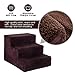 Pet Steps Stairs for Dogs & Cats with Pet Gloves III Pet Stairs for Small Dogs and Cats for Tall Beds Lightweight Pet Ladders Hold Up 50 lbs, Portable, Removable Washable Carpet Tread
