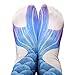 JINSEY 2 Pair Mermaid Photo 3D Printing Knee High Socks