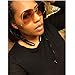 JOJO'S SECRET Oversized Square Sunglasses Metal Frame Flat Top Sunglasses JS009 (Gold/Transparent Red+Gold/Pink, 2.48)