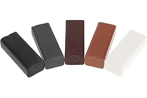 OUNONA 5pcs Wood Furniture Filler Sticks Hard Wax Crayons with Hot Melt Formula for Scratch and Nail Repair