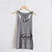 Axel The Boxer Dog Women's Triblend Tanktop Racerback Small Grey