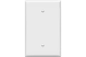 ENERLITES Blank Device Wall Plate, Jumbo Blank Covers, Over-Size 1-Gang 5.5" x 3.5", Unbreakable Polycarbonate Thermoplastic,